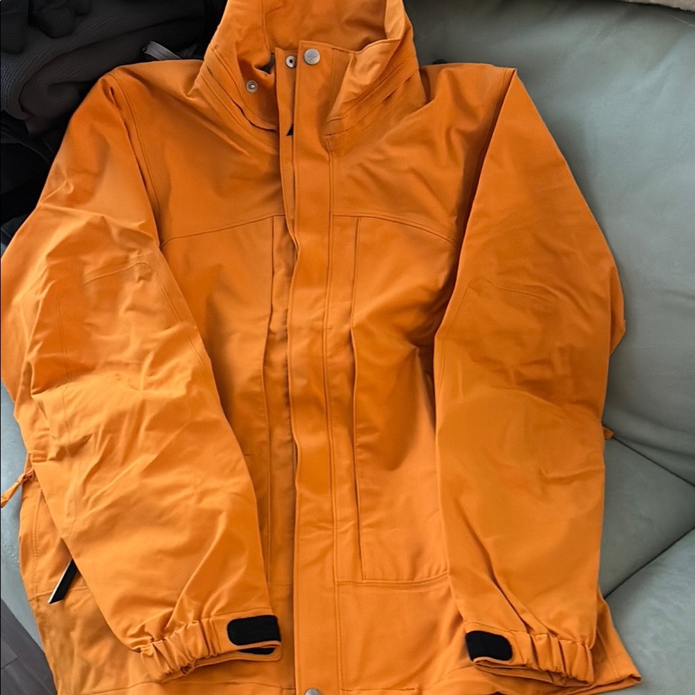Bright Orange Winter Ski Jacket